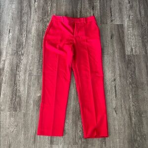 Mango Women's Red Straight-Leg Dress Pants